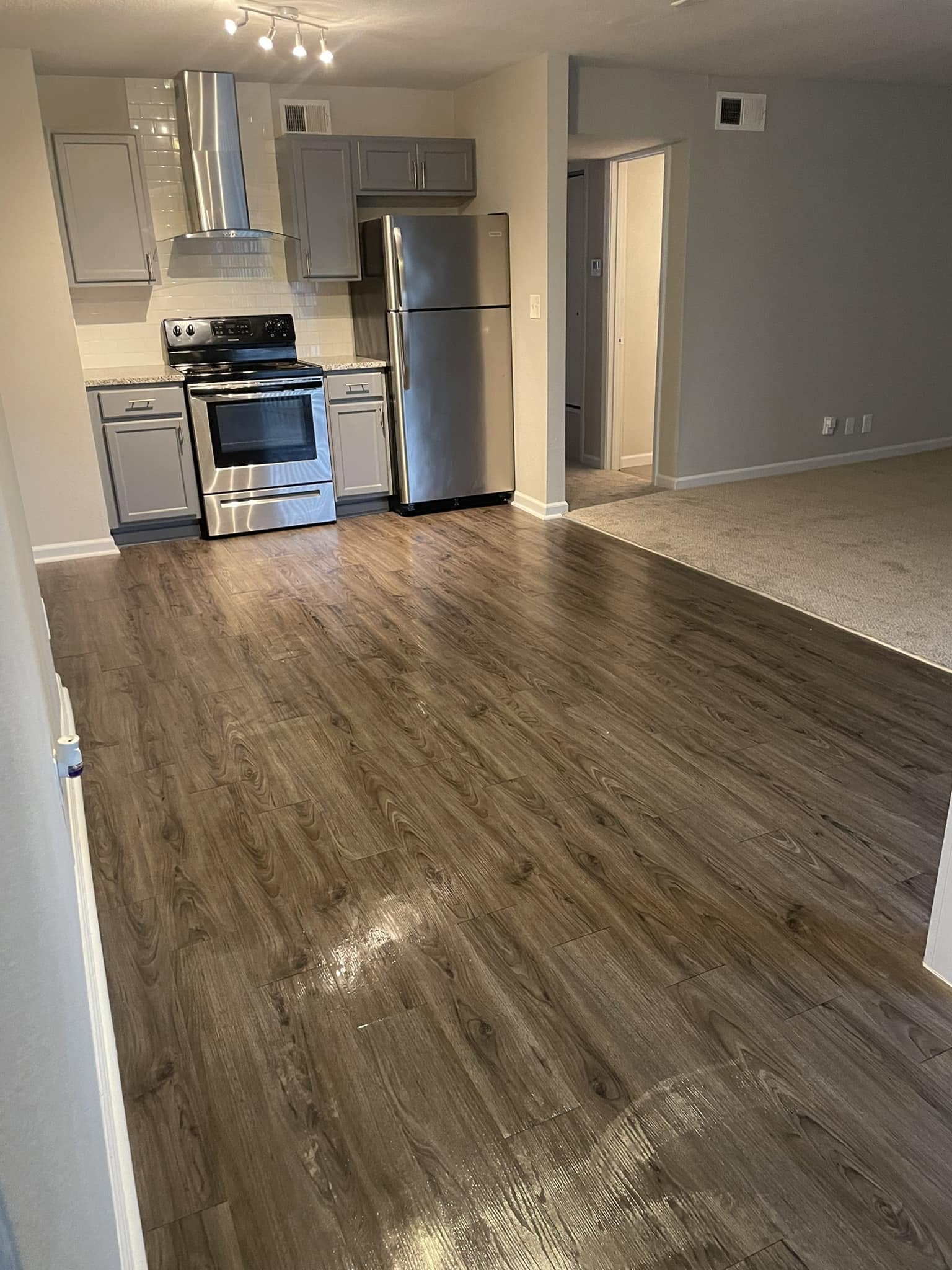 Collage of three before and after room cleans by Black Pearls Cleaning